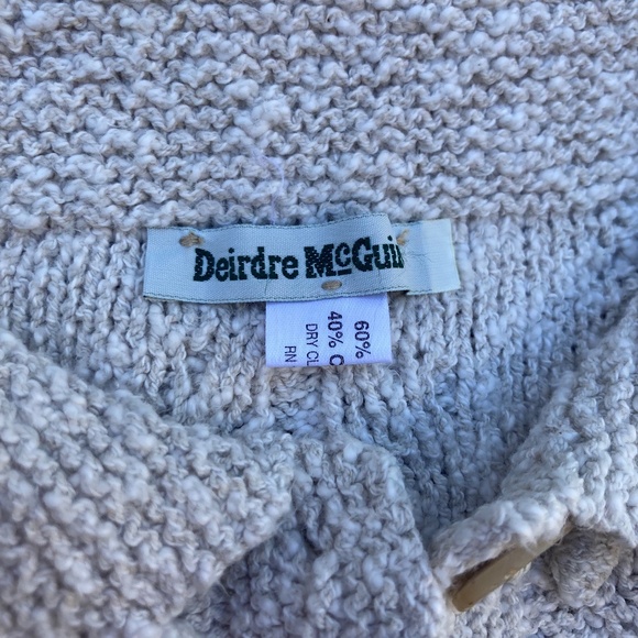 Deidre McGuire Cream Cardigan - Cotton/Linen Size M (approx) - Picture 11 of 13
